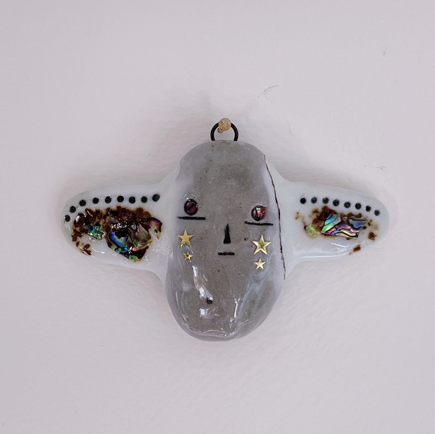 Abalone Wing Wall Guardian