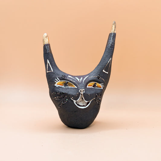 Black Glitter Cat